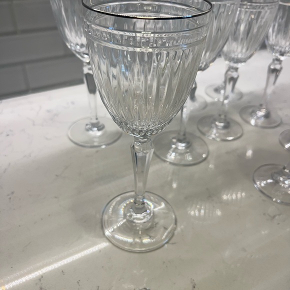 Waterford Marquis Crystal Hanover Platinum Wine Glasses / 4 Red Wine / 6 White - Picture 9 of 14